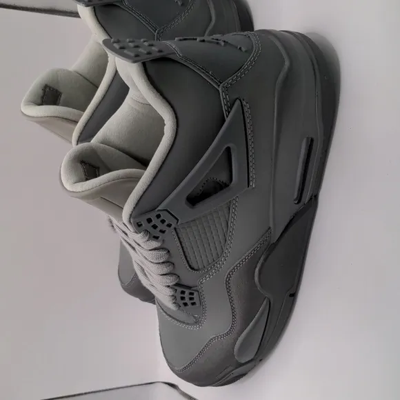 New Jordan 4 Retro Wet Cement Paris Olympics Iron Grey Basketball Shoes Sz 11