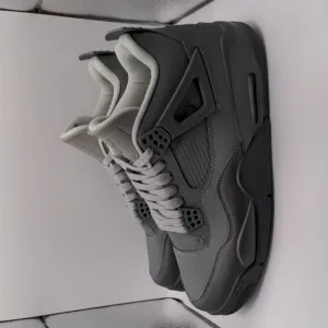 New Jordan 4 Retro Wet Cement Paris Olympics Iron Grey Basketball Shoes Sz 11