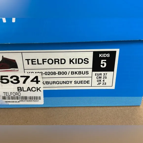 NEW! Lakai Skateboard Shoes Sneakers Telford Black/Burgundy Suede Size 5 Youth