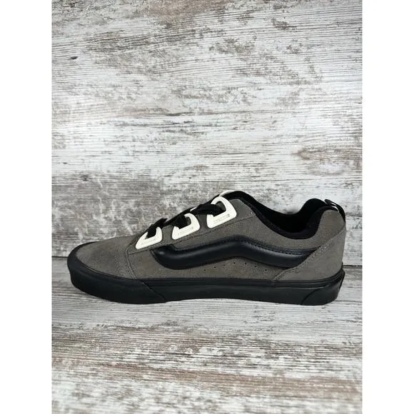 NEW Men's VANS Knu Skool Dr Gray/Marshmallow Suede Skateboard Shoes Sz 11