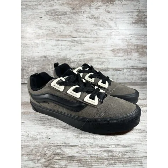 NEW Men's VANS Knu Skool Dr Gray/Marshmallow Suede Skateboard Shoes Sz 11