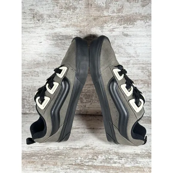 NEW Men's VANS Knu Skool Dr Gray/Marshmallow Suede Skateboard Shoes Sz 11