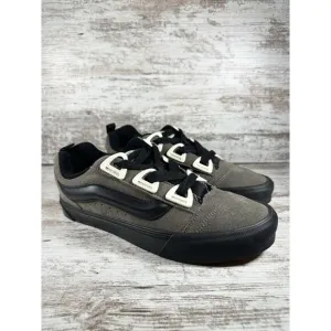 NEW Men's VANS Knu Skool Dr Gray/Marshmallow Suede Skateboard Shoes Sz 11