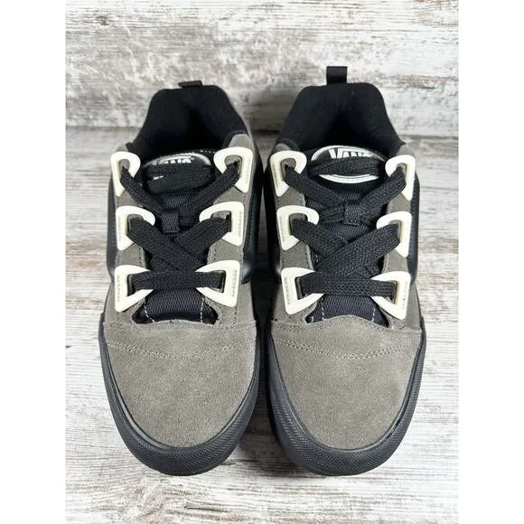 NEW Men's VANS Knu Skool Dr Gray/Marshmallow Suede Skateboard Shoes Sz 11