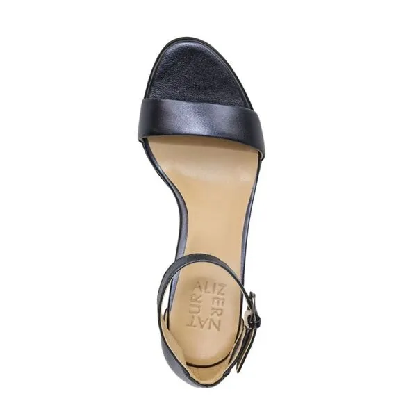 New Naturalizer Women's Vera black block high heel Dress Sandal ankle strap 6