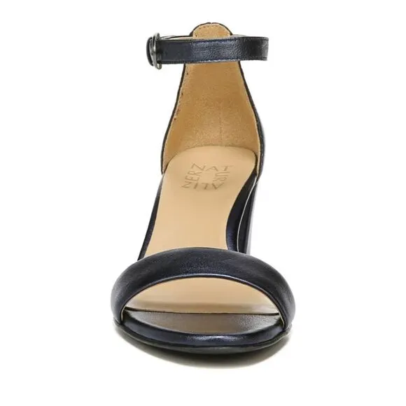 New Naturalizer Women's Vera black block high heel Dress Sandal ankle strap 6
