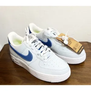 NEW: Nike - Women's Air Force 1 '07, Blue Tint &amp; Polar White, Low-top Sneakers