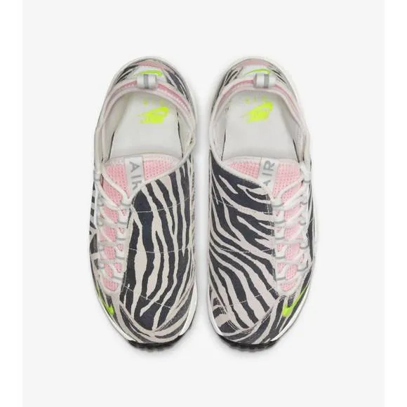 NEW NIKE women's olivia kim air footscape shoes in summit white/volt/bleached co