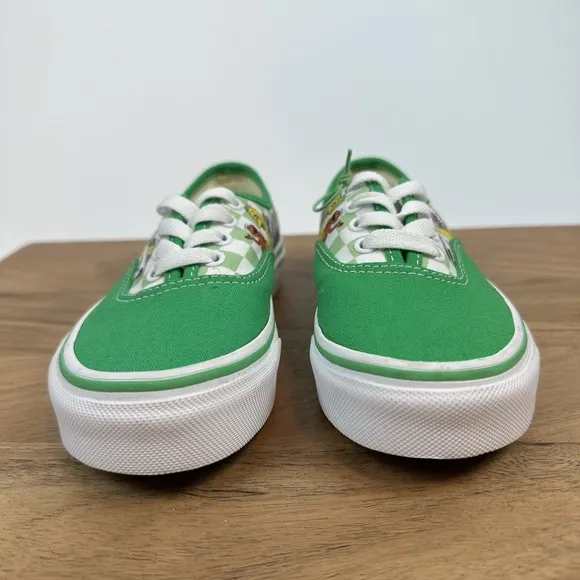 New NWOB Big Kids Vans Sesame Street Authentic Green Sneakers Shoes Size 1 Y
