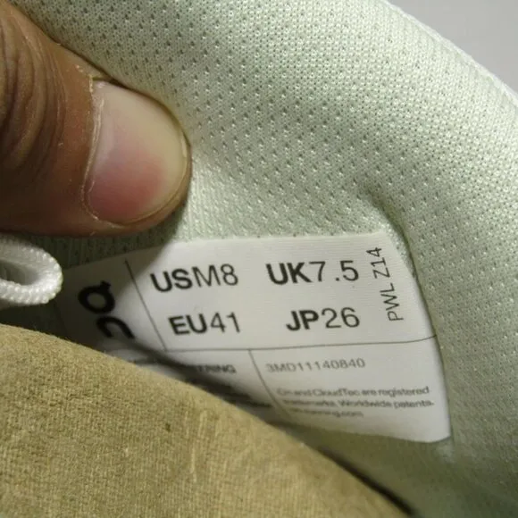 NEW On Cloud The Roger Clubhouse Mid Mens Size 8 Comfort Running Green White