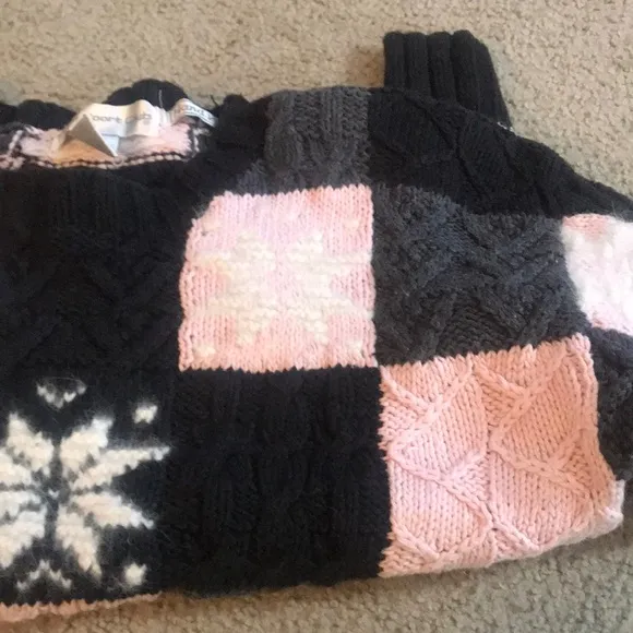 🌸NEW🌸 Patchwork Hand Knitted Vintage Sweater