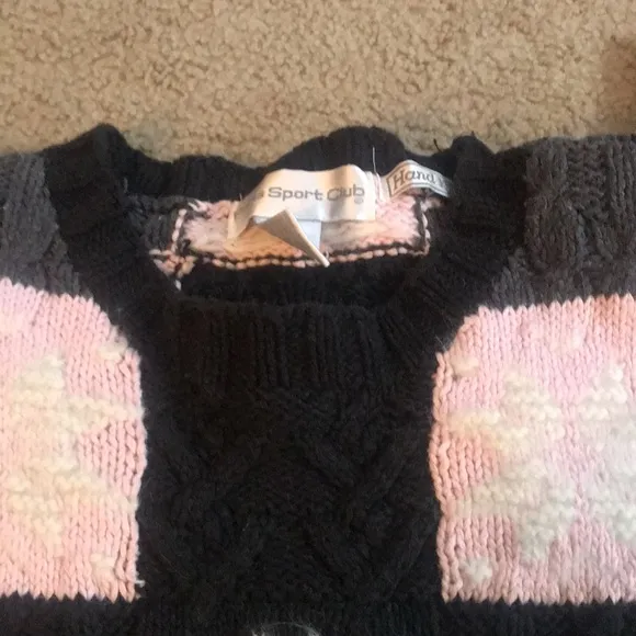🌸NEW🌸 Patchwork Hand Knitted Vintage Sweater