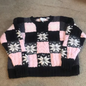 🌸NEW🌸 Patchwork Hand Knitted Vintage Sweater