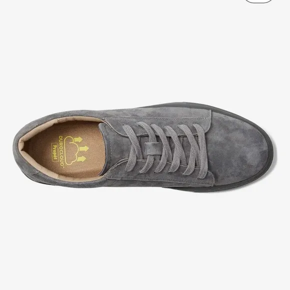 NEW Propet Men's Gray Kenji Casual Sneakers 100% Real Leather Size 10M