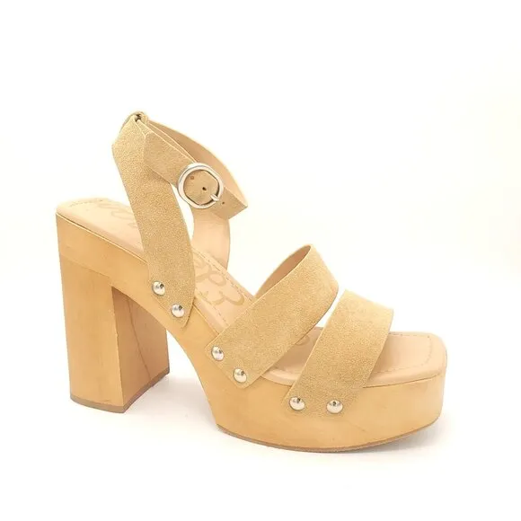 NEW Sam Edelman Rosalind Sandals Women 10.5 Beige Boho Retro Cottage Chic Summer