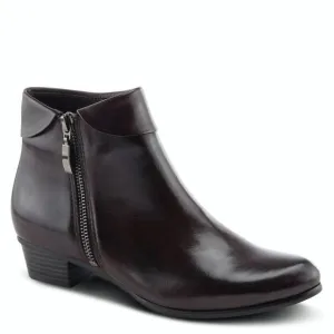 NEW SPRING STEP SHOES women's stockholm leather bootie in dark brown