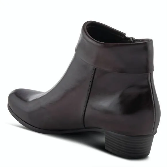 NEW SPRING STEP SHOES women's stockholm leather bootie in dark brown