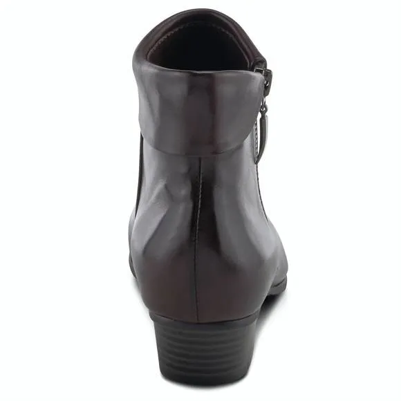 NEW SPRING STEP SHOES women's stockholm leather bootie in dark brown