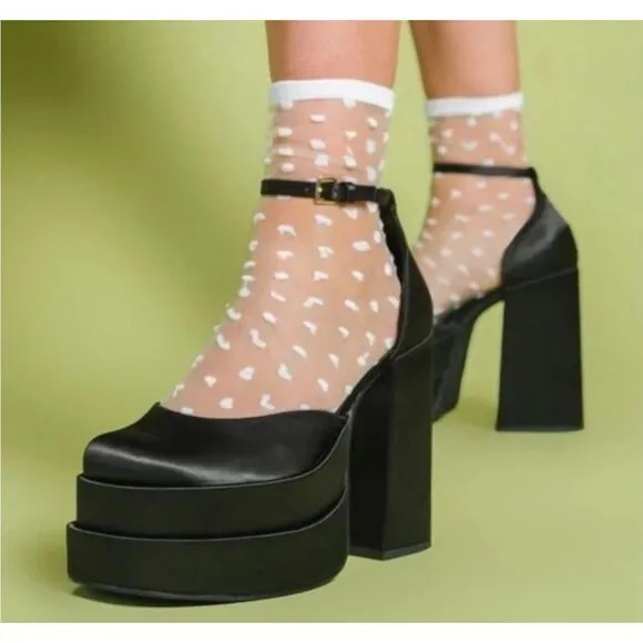 NEW Steve Madden Charlize Checkerboard Platform Heels