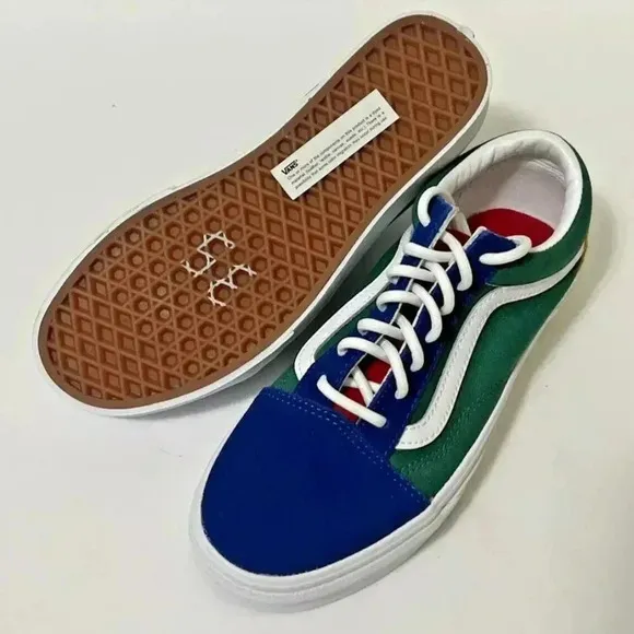 NEW Vans Classic Old Skool Multi-Color Retro Skate Sneakers Mens 5 / Womens 6.5