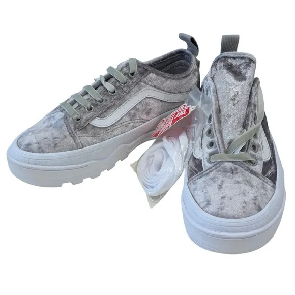 NEW Vans Crushed Velvet Sentry Old Skool WC Sneakers