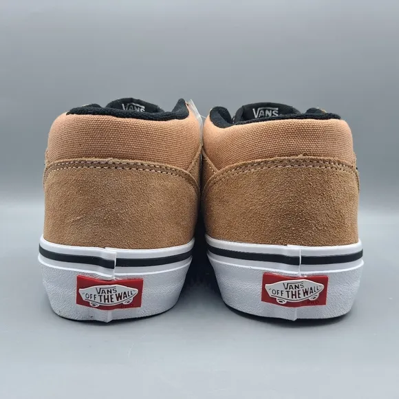 New Vans Half Cab Pro Camel Beige and Black Skateboarding Shoes Men's 7.5