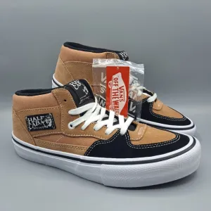 New Vans Half Cab Pro Camel Beige and Black Skateboarding Shoes Men's 7.5