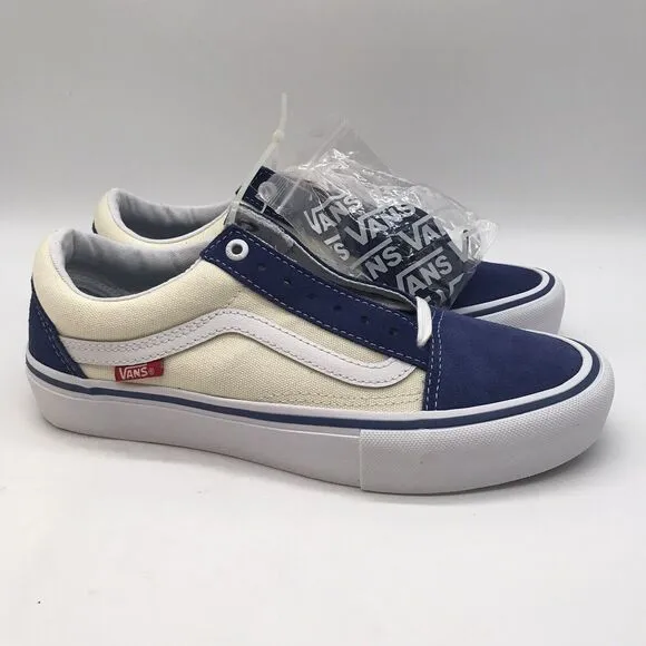 NEW Vans Old Skool Pro Sty Navy/Classic White Men's 7M Skateboarding Casual Shoe