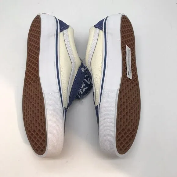 NEW Vans Old Skool Pro Sty Navy/Classic White Men's 7M Skateboarding Casual Shoe