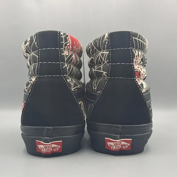 New Vans SK8-Hi Top 38 DX Anaheim Factory OG Black Suede Spiderweb Men's 8.5