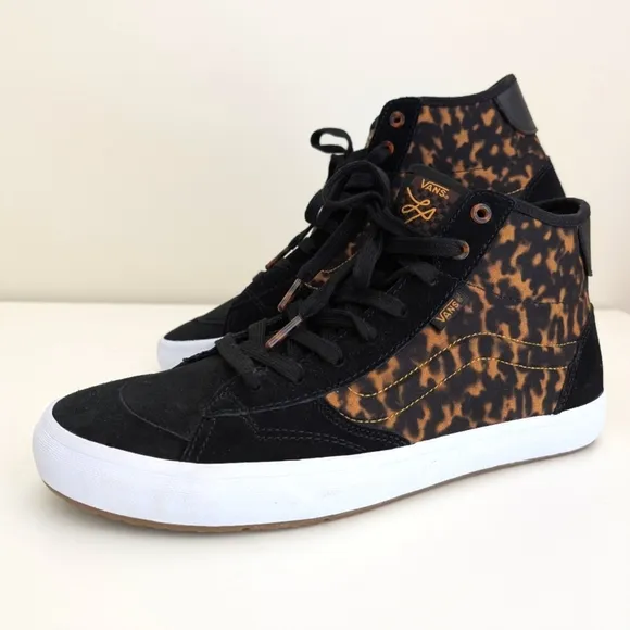 NEW VANS The Lizzie Sneaker Tortoise Shell Unisex MEN 11 WOMEN 12.5 Brown Black