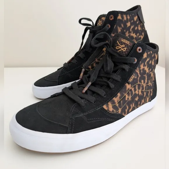 NEW VANS The Lizzie Sneaker Tortoise Shell Unisex MEN 11 WOMEN 12.5 Brown Black