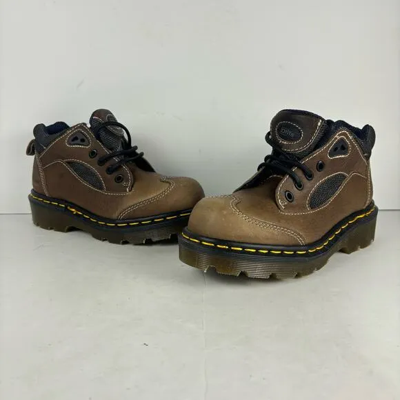 new vintage dr martens womens smoke chunky boots grunge streetwear womens size 5