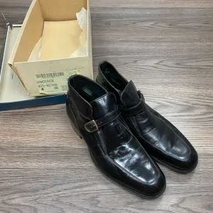 NEW Vintage Florsheim Imperial Black Beatle Ankle Boots 8.5