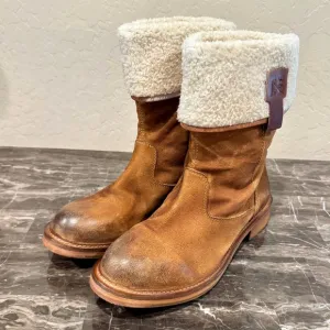NEW Vintage Foundry Co. Trina Leather Fold Over Boots