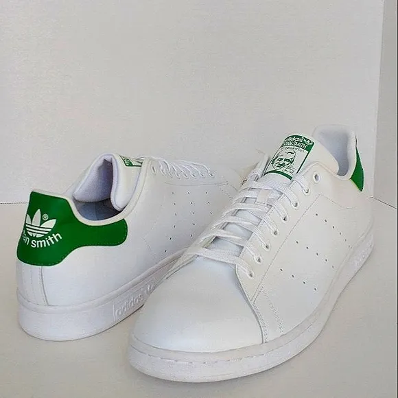 New w/o Box Adidas Stan Smith Originals Vegan Leather Men's Sneakers Size 19