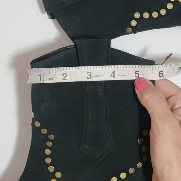 NEW Zadig &amp; Voltaire Western Boots Womens 9 Suede Boho Cowgirl Country Designer