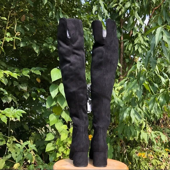 New Zara Suede Over the Knee Boots
