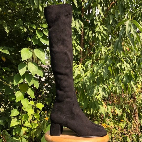 New Zara Suede Over the Knee Boots