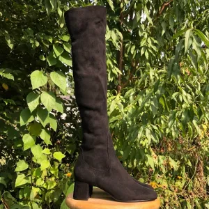 New Zara Suede Over the Knee Boots