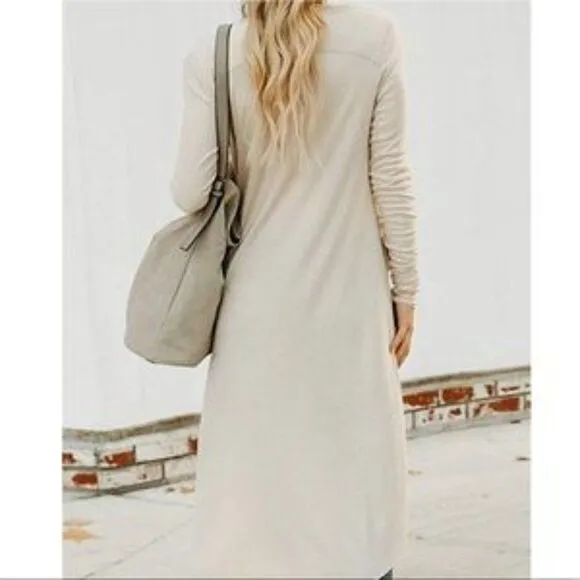 New Button Down Pocketed Knit Cardigan