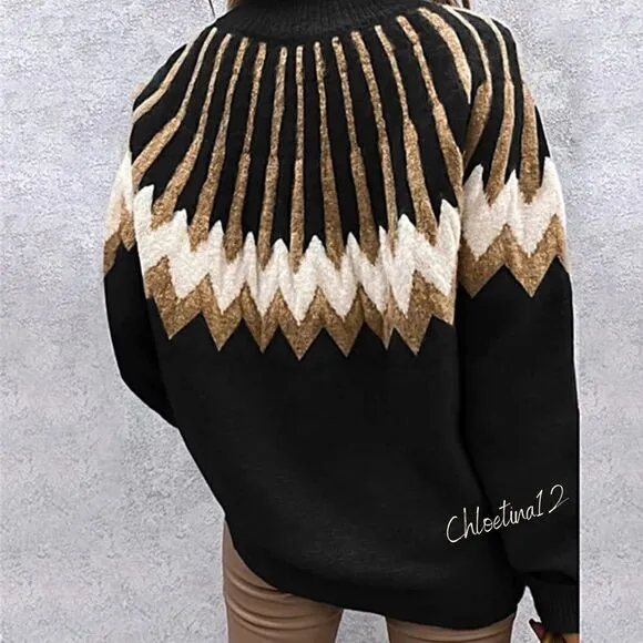 NEW Patterned Warm Pullover Sweater
