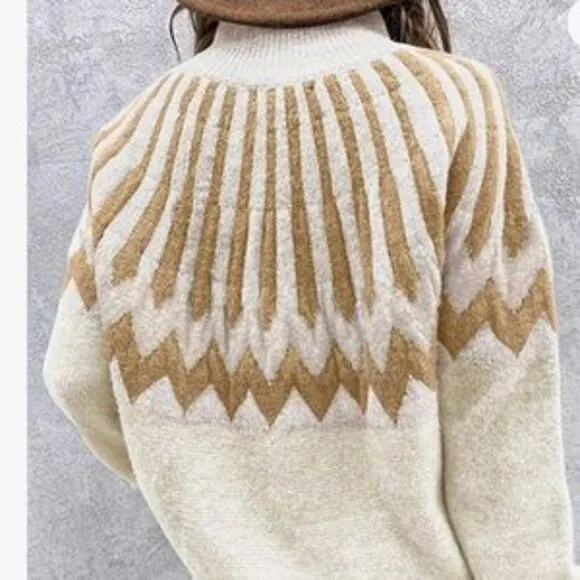 NEW Patterned Warm Pullover Sweater