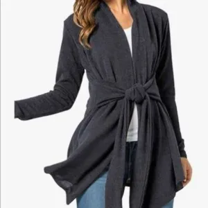 New Tie Waist Super Flattering Cardigan Sweater