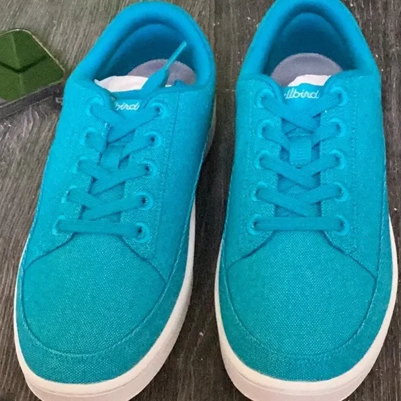 NIB Allbirds Size W8 Shoes Canvas Pacer Thrive Teal