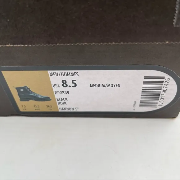 NIB! Harley Davidson Men’s Hannon Black Leather Zipper Motorcycle Boot- Size 8.5