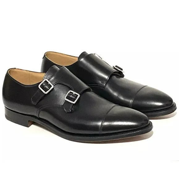 NIB Peal &amp; Co 8.5 D Mono Strap Dress Shoes Mens Leather Brooks Bros