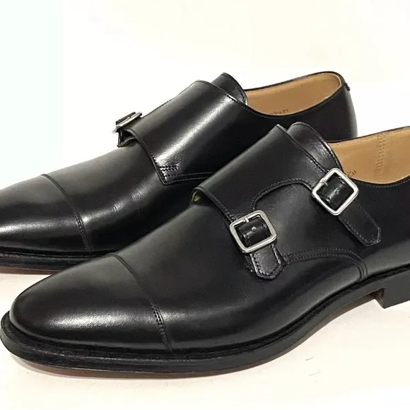 NIB Peal &amp; Co 8.5 D Mono Strap Dress Shoes Mens Leather Brooks Bros