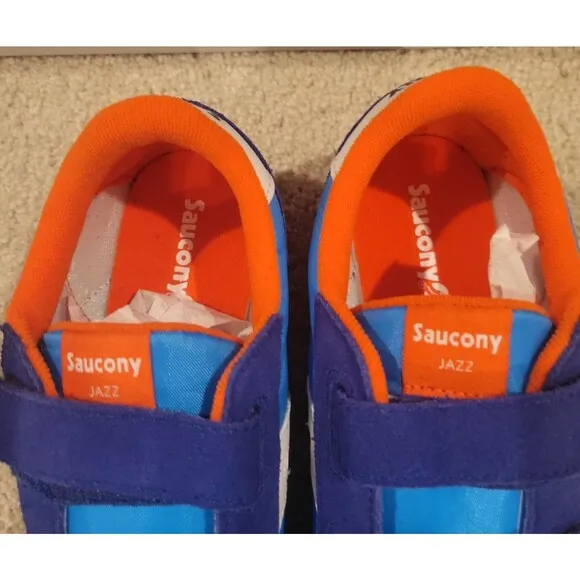 NIB Saucony Kids Jazz Double Hook Loop Sneaker Shoes Youth 6/EU 38/ Women 7-7.5