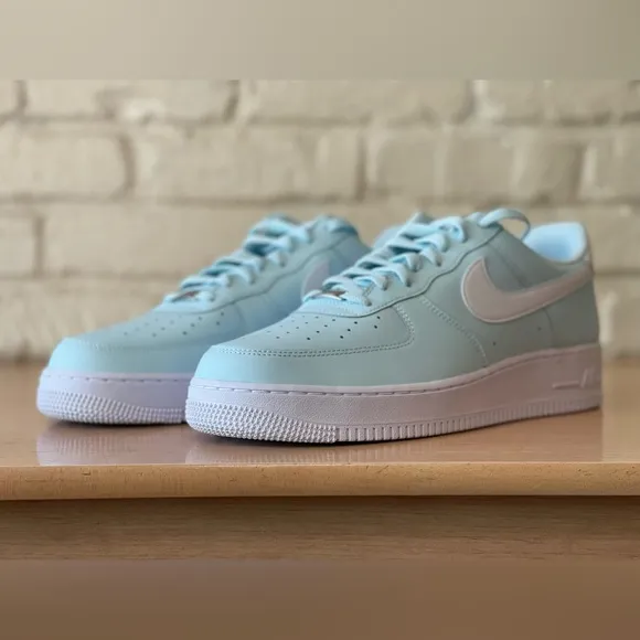 Nike Air Force 1 '07 Low Retro Glacier Blue White Shoes FJ4146-400 Men Size 13